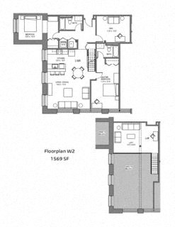 second and third floor floor plans of the villas